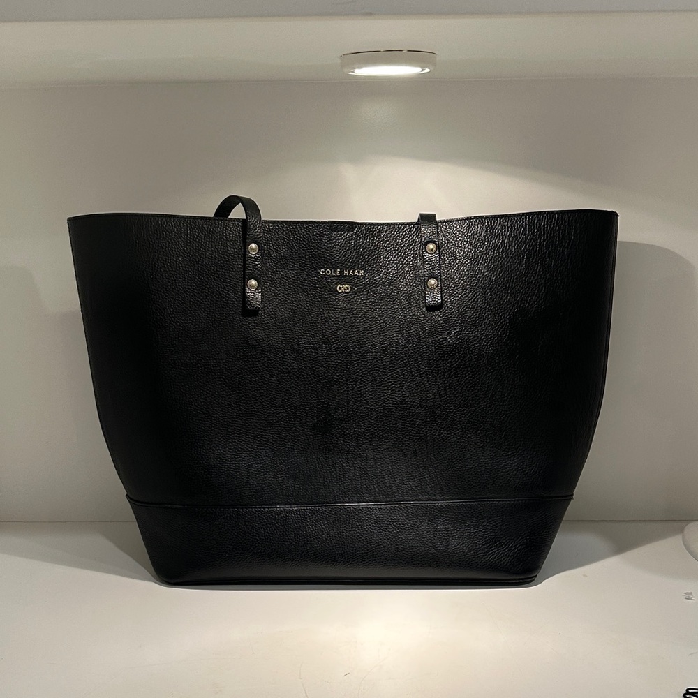 Cole Haan Black Leather Tote